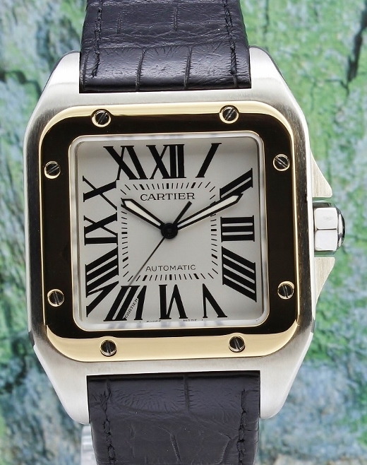 (image for) Cartier "Large Size" Santos 100XL Steel & Gold Automatic / 2656